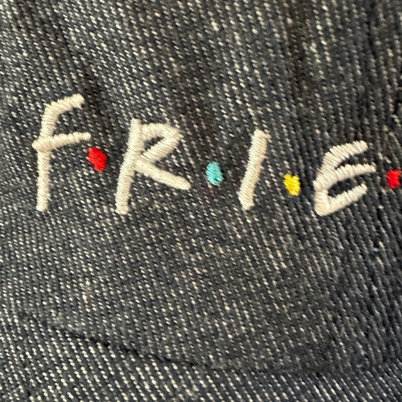 Vintage FRIENDS TV Show 1994 Denim Hat Cap NWT - Picture 2 of 11